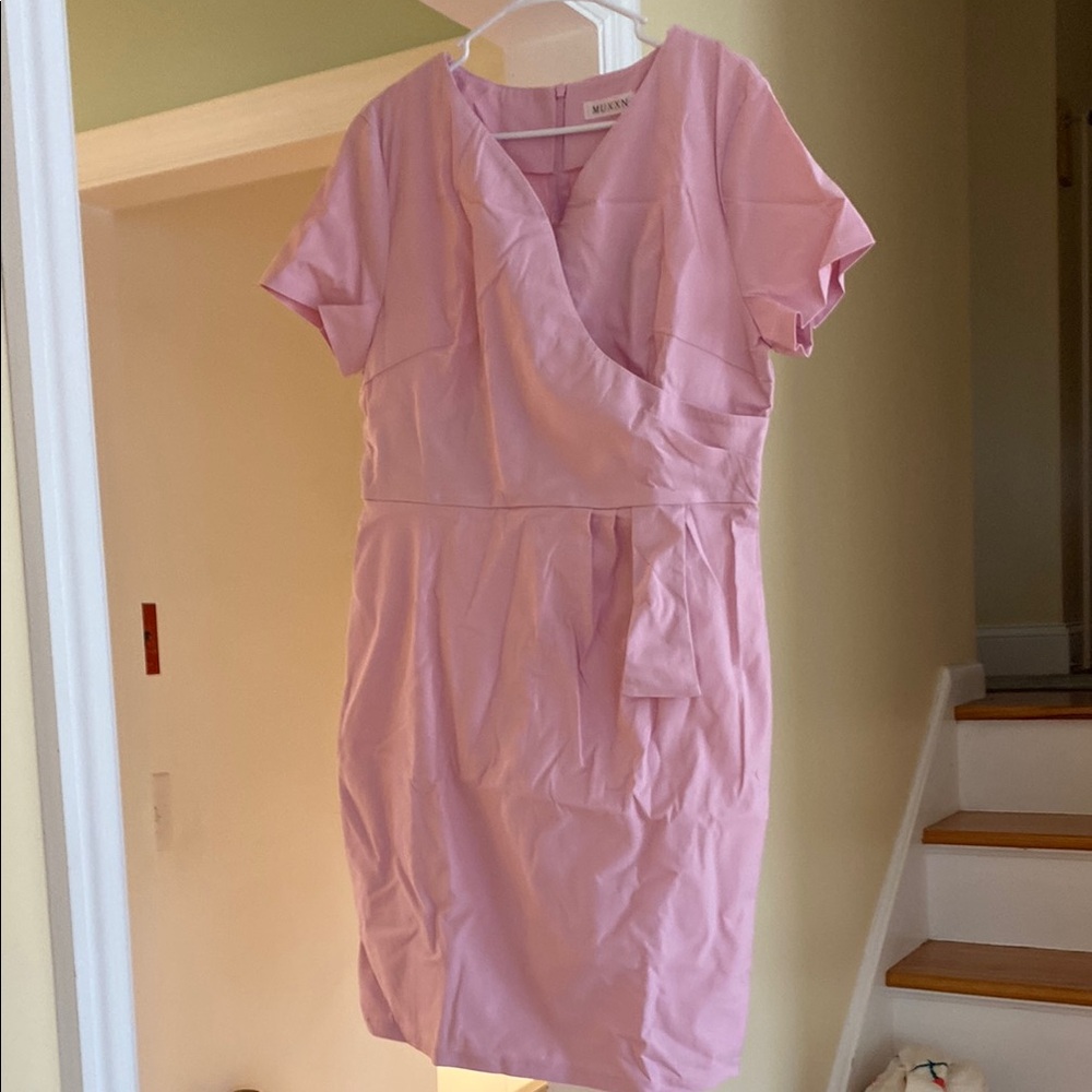 Women's Pink Wrap Dress